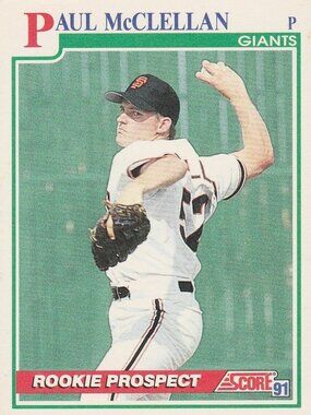Paul McClellan - Score 91 Rookie Prospect Baseball Card